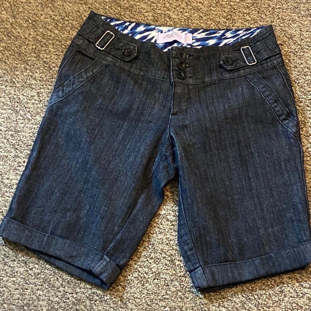 One 5 One Charcoal Black Women's Bermudas Size 8p